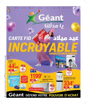 Catalogue Géant - 24/05/2022 - 12/06/2022.