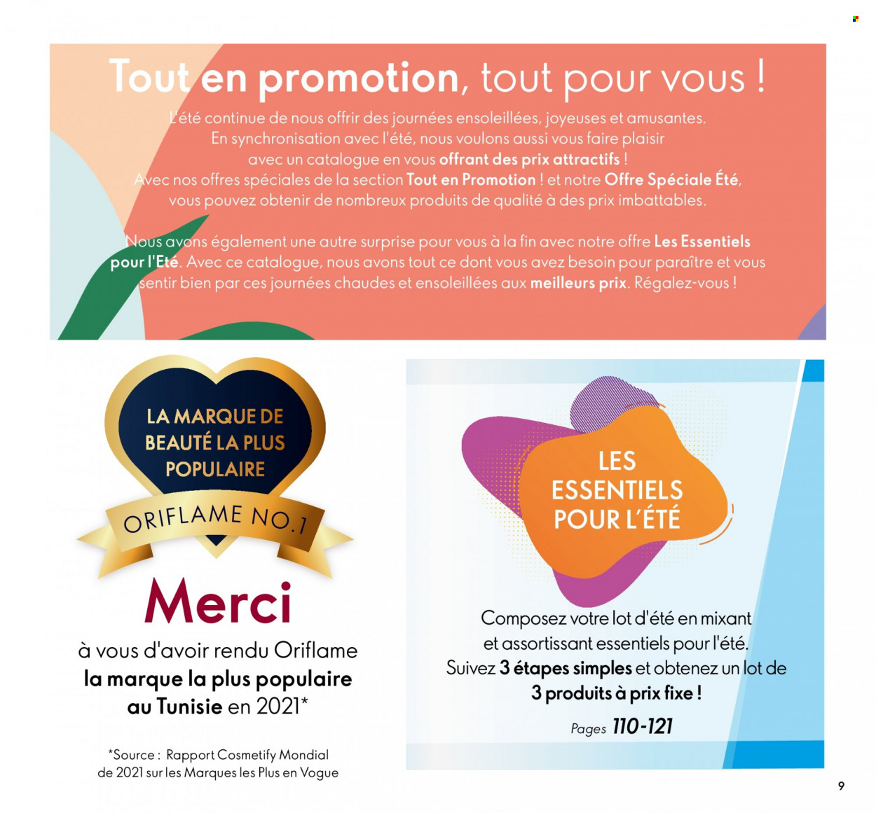 Catalogue Oriflame - 01/08/2022 - 31/08/2022. Page 9