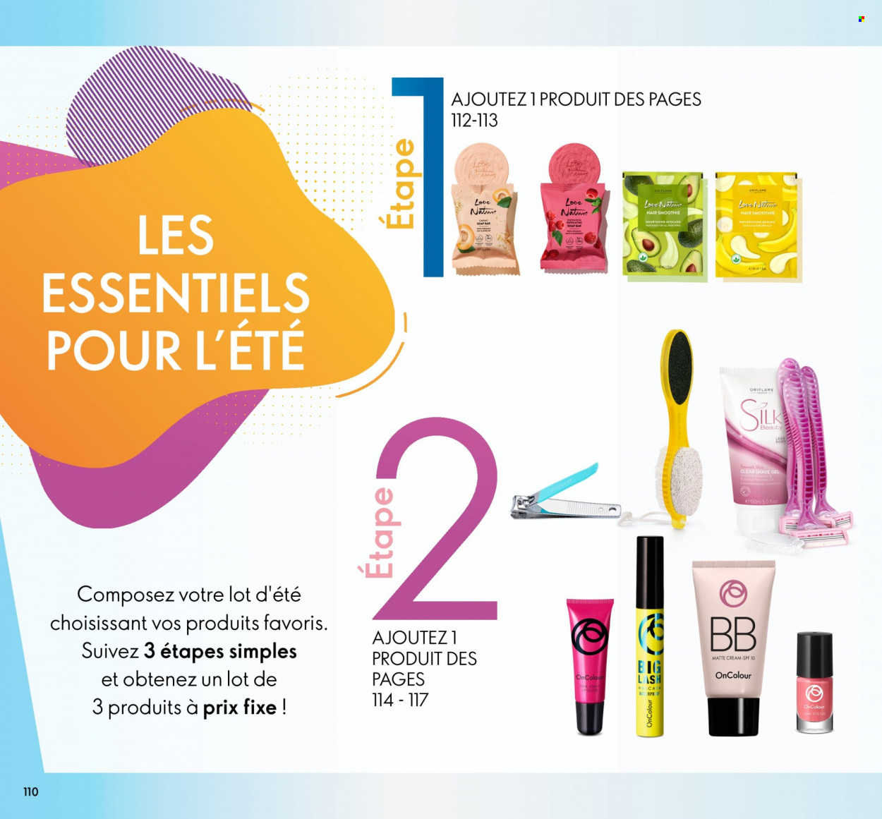 thumbnail - <magasin> - <du DD/MM/YYYY au DD/MM/YYYY> - Produits soldés - ,<products from flyers>. Page 110.