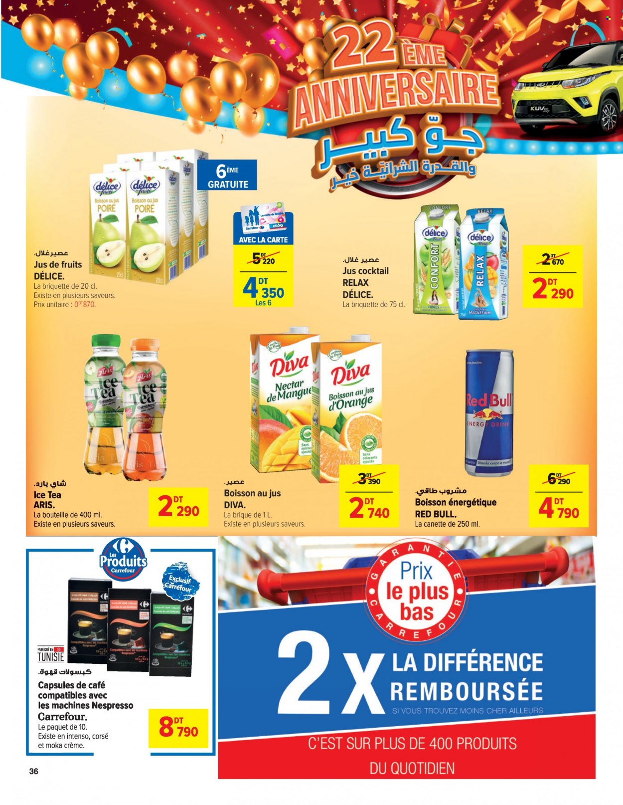 thumbnail - <magasin> - <du DD/MM/YYYY au DD/MM/YYYY> - Produits soldés - ,<products from flyers>. Page 36.