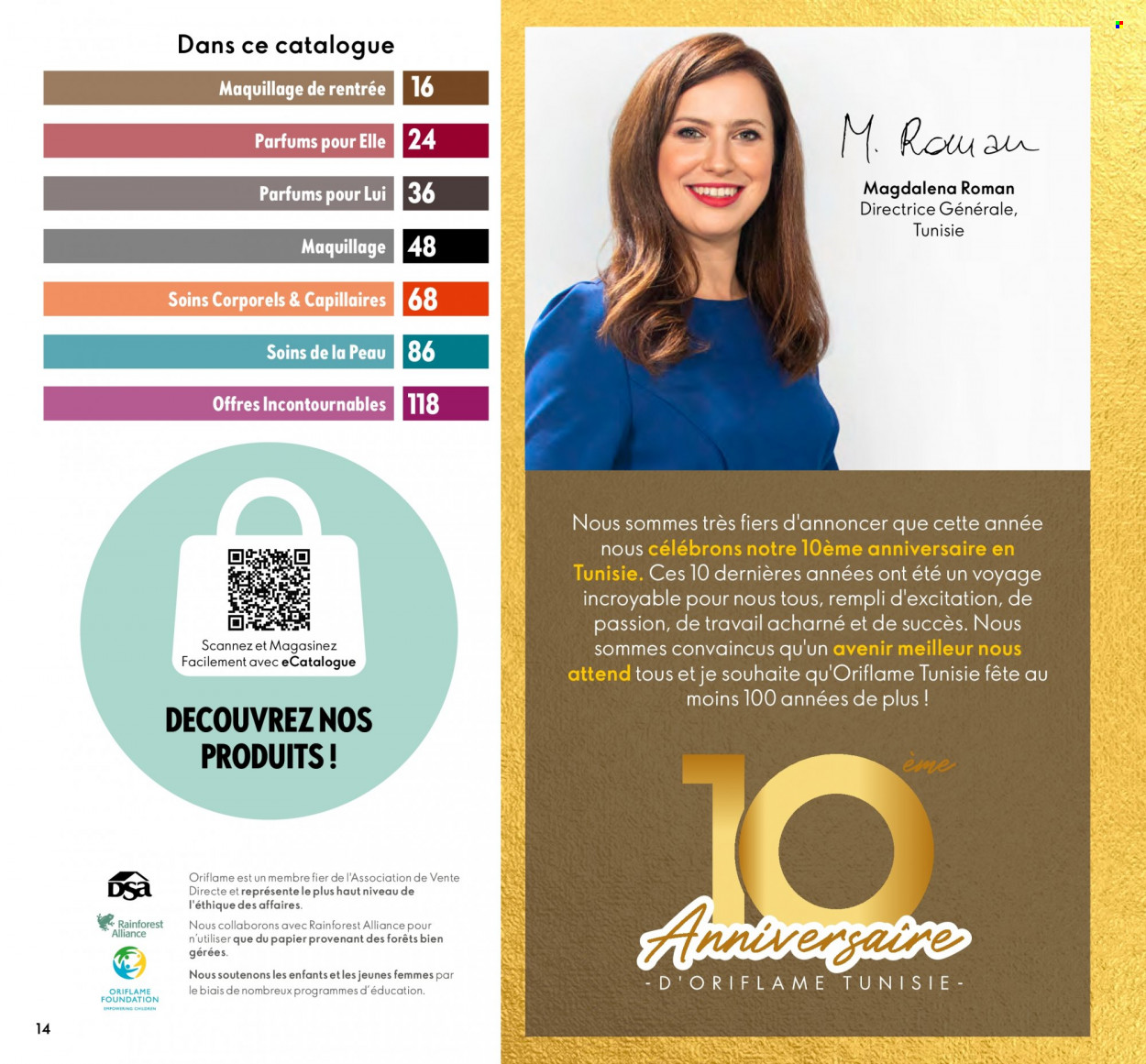 Catalogue Oriflame - 01/09/2023 - 30/09/2023. Page 14.