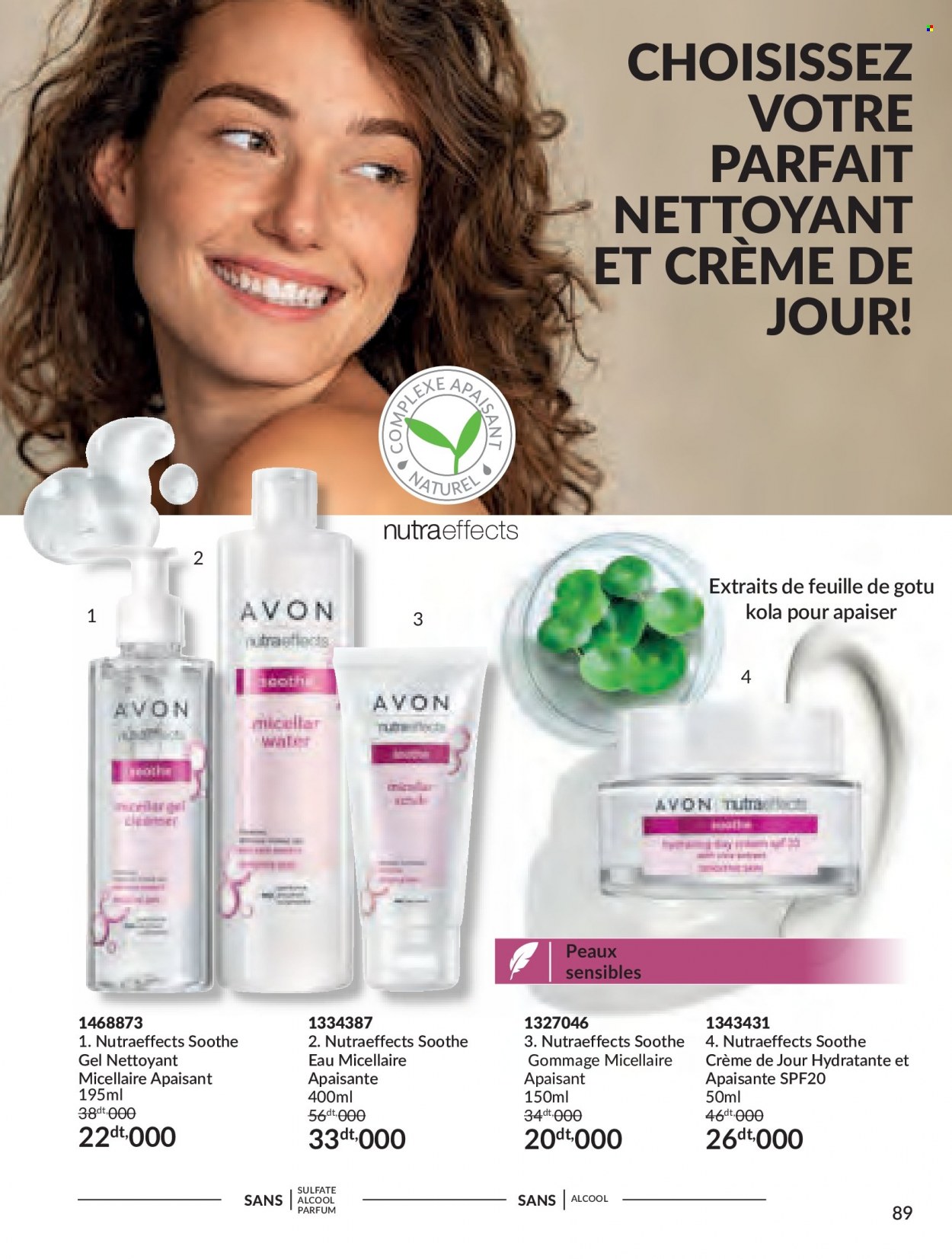 <magasin> - <du DD/MM/YYYY au DD/MM/YYYY> - Produits soldés - ,<products from flyers>. Page 89. 