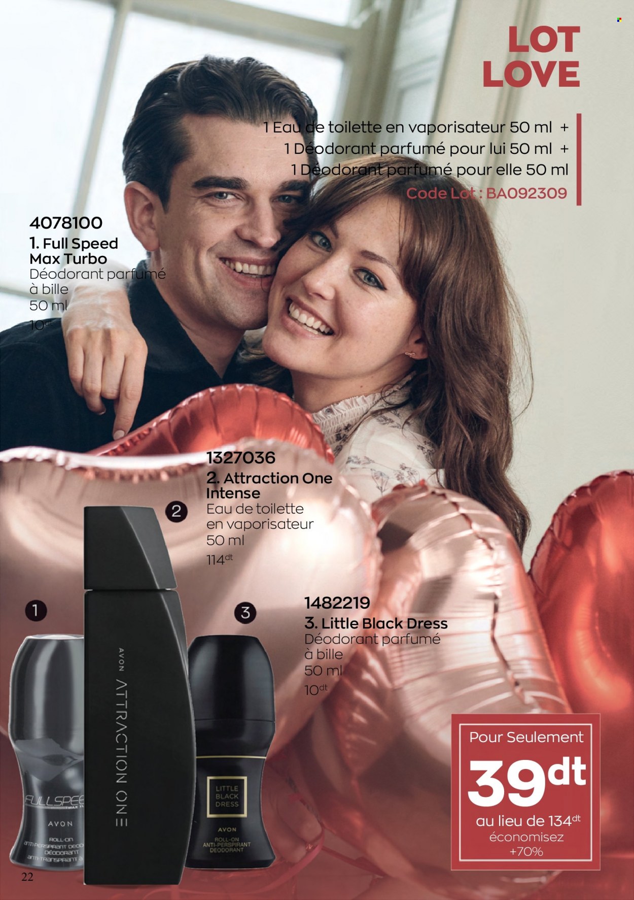 <magasin> - <du DD/MM/YYYY au DD/MM/YYYY> - Produits soldés - ,<products from flyers>. Page 22. 