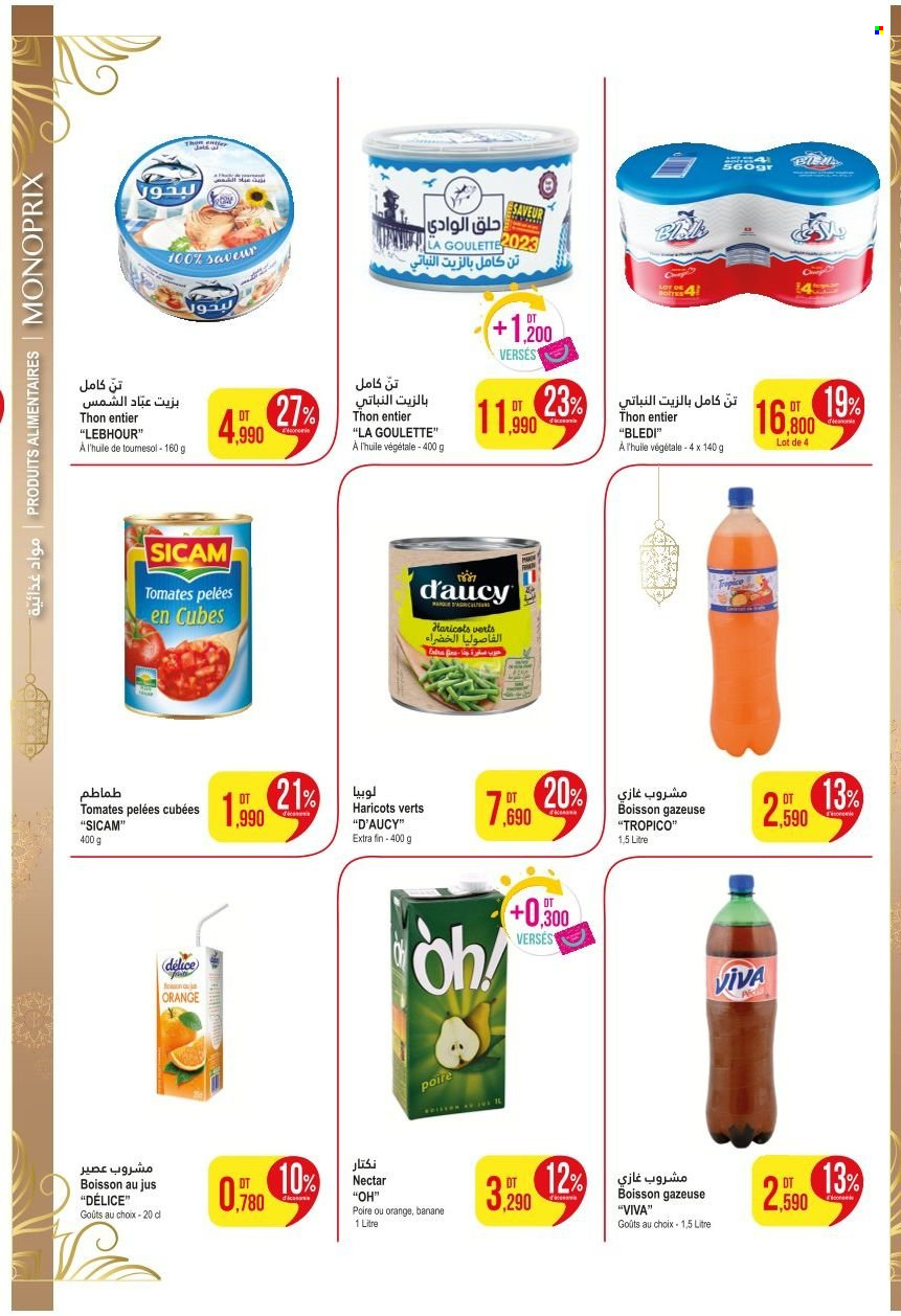 <magasin> - <du DD/MM/YYYY au DD/MM/YYYY> - Produits soldés - ,<products from flyers>. Page 3. 