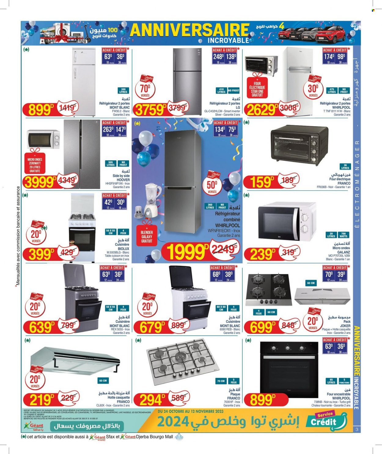 Catalogue Géant - 24/10/2023 - 12/11/2023. Page 3