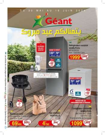 Catalogue Géant - 30/05/2024 - 16/06/2024.