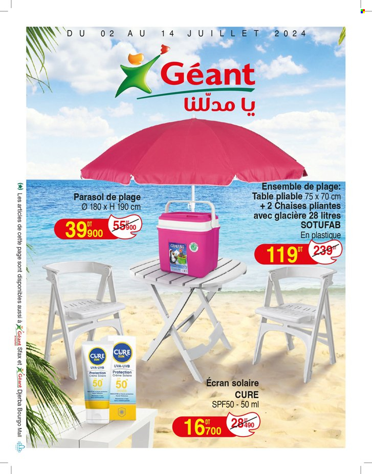 Catalogue Géant - 02/07/2024 - 14/07/2024. Page 1