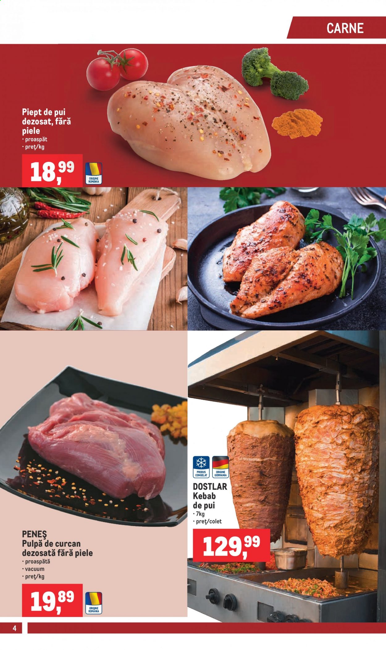 thumbnail - Cataloage Metro - 21.07.2021 - 27.07.2021 - Produse în vânzare - piept de pui, carne de pui, kebab de pui. Pagina 4.