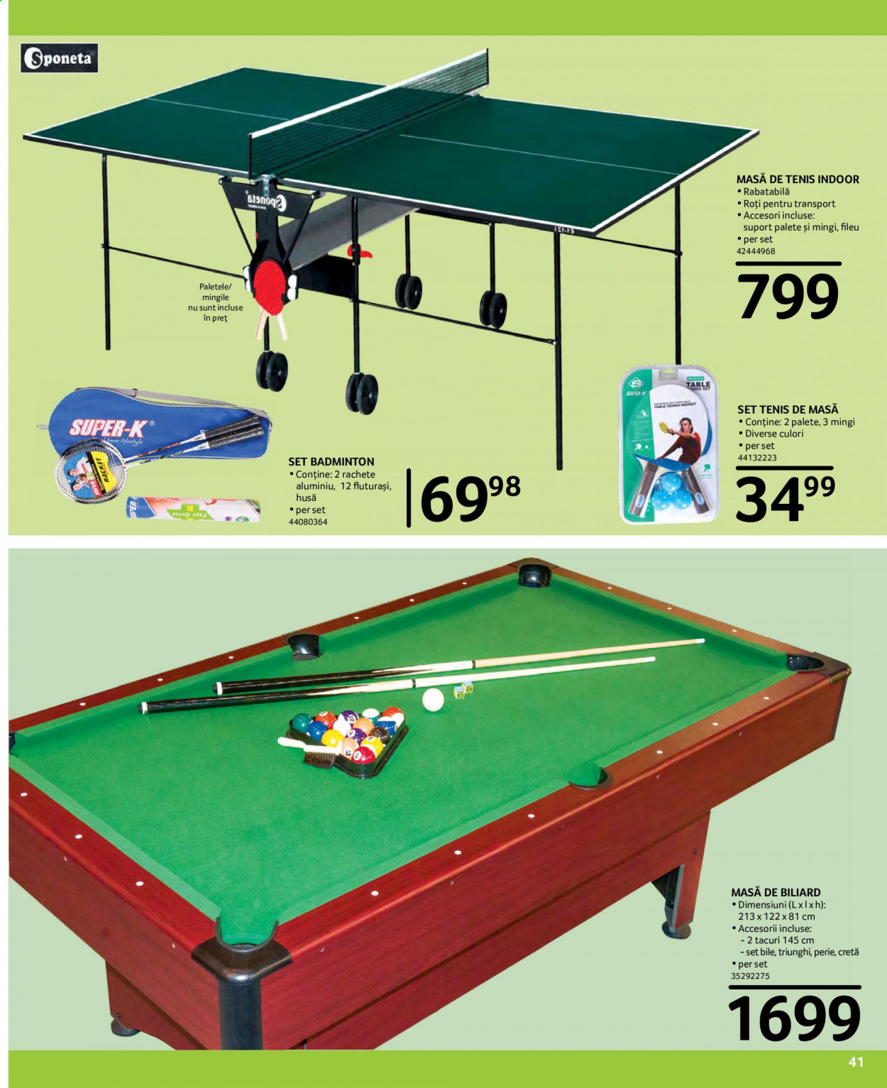 thumbnail - Cataloage Selgros - 23.07.2021 - 05.08.2021 - Produse în vânzare - badminton, tenis, masă de tenis. Pagina 15.