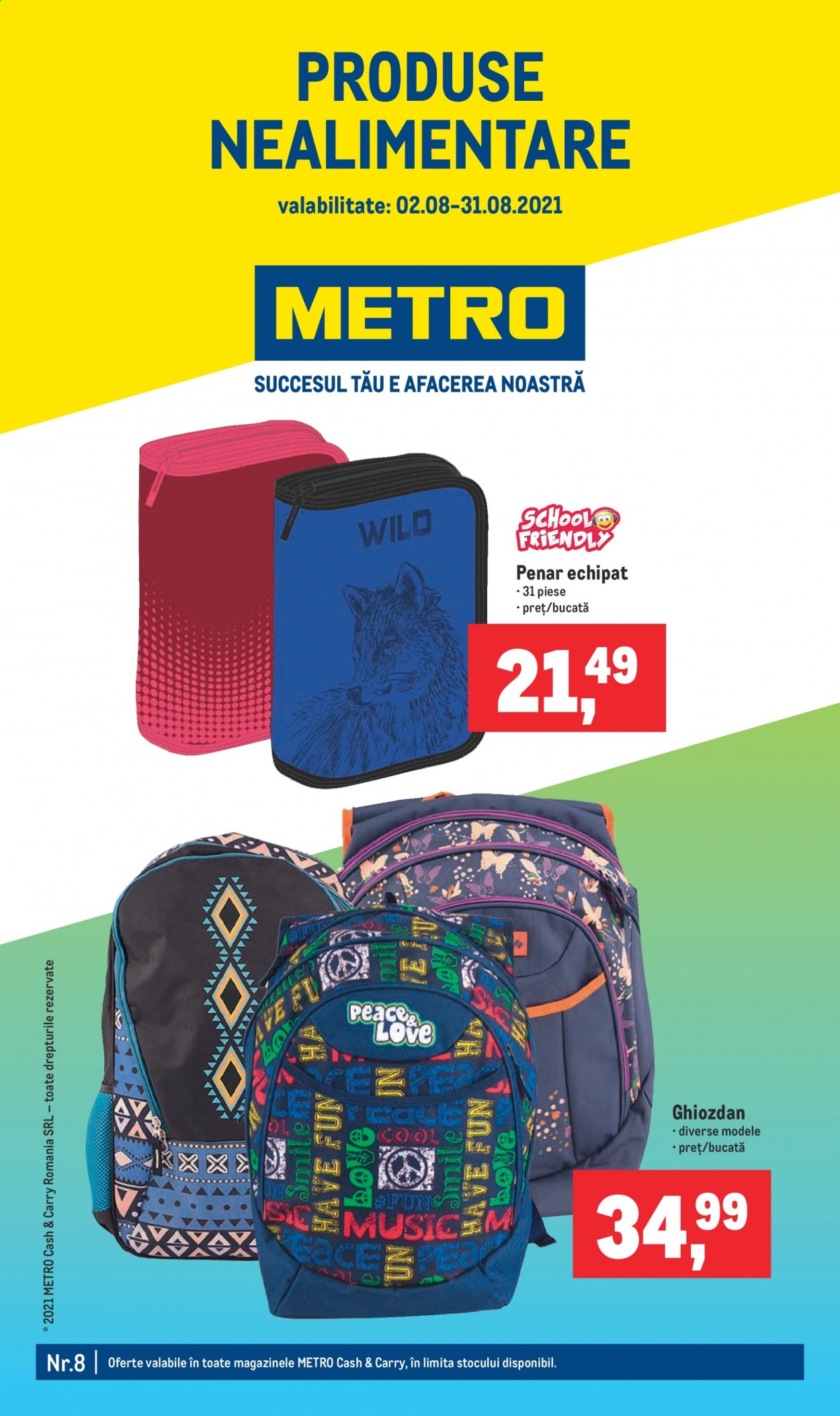 Catalog Metro - 02.08.2021 - 31.08.2021. Pagina 1