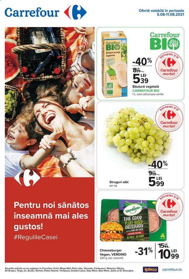 Catalog Carrefour - 05.08.2021 - 11.08.2021. Pagina 1