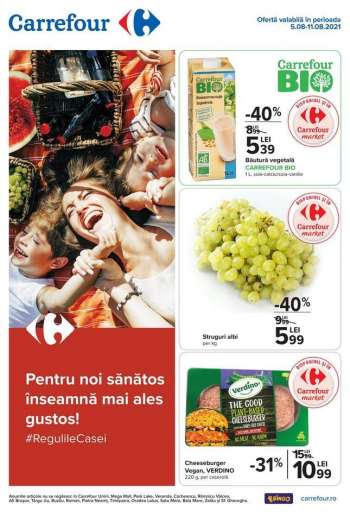 Cataloage Carrefour - 05.08.2021 - 11.08.2021.