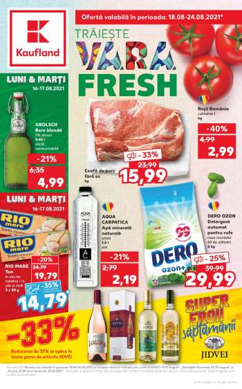 Cataloage Kaufland - 18.08.2021 - 24.08.2021.