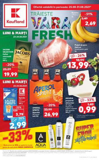 Cataloage Kaufland - 25.08.2021 - 31.08.2021.