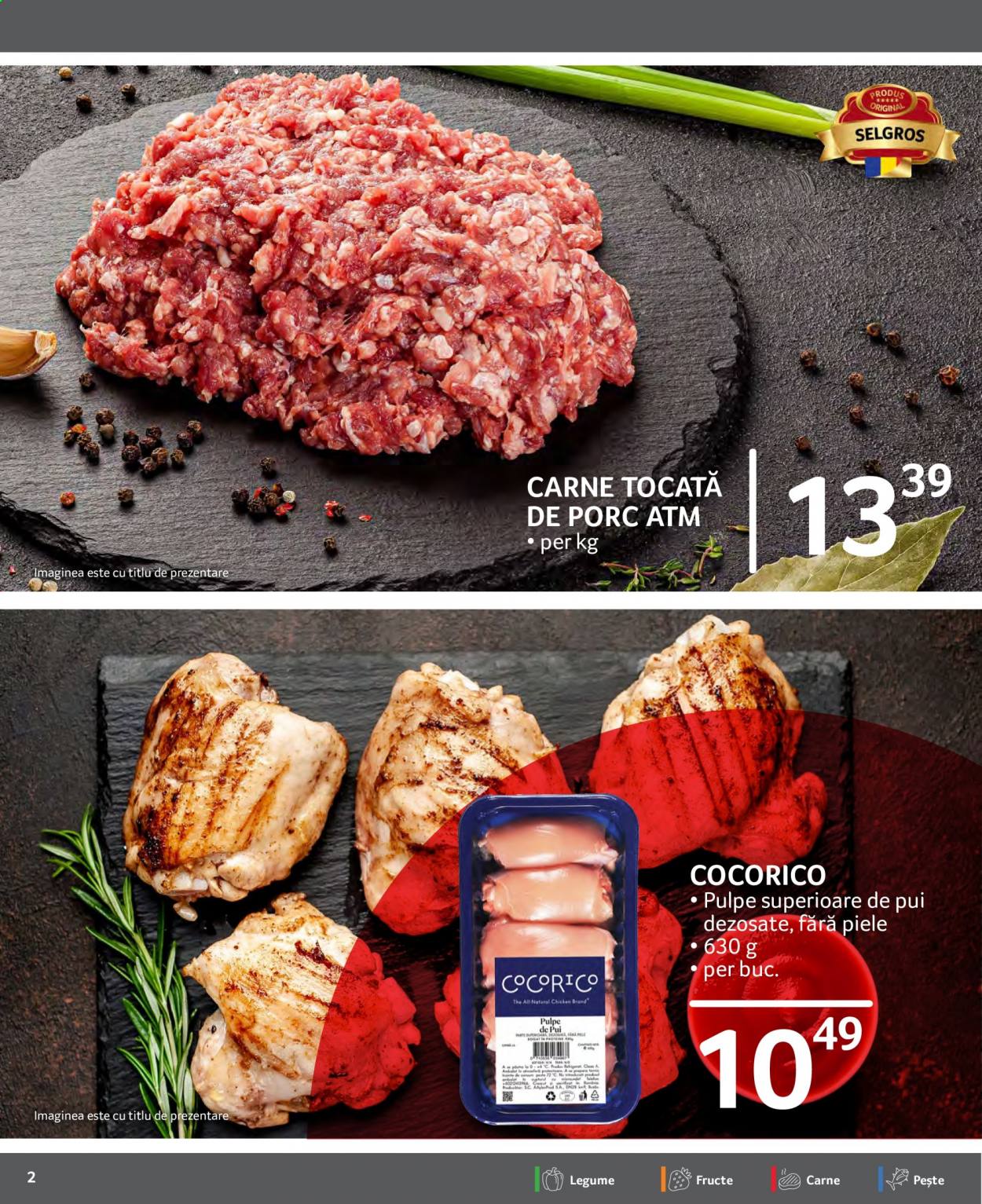 thumbnail - Cataloage Selgros - 03.09.2021 - 09.09.2021 - Produse în vânzare - pulpe superioare de pui, carne de pui, carne tocată de porc, carne tocată. Pagina 2.