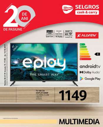 Cataloage Selgros - 17.09.2021 - 14.10.2021.