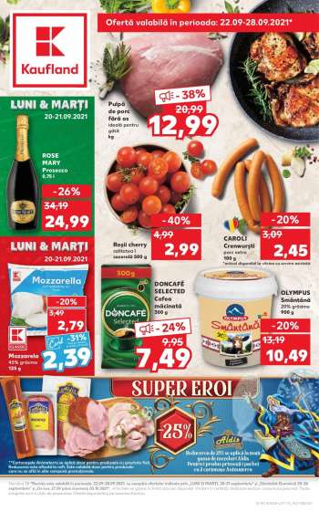 Cataloage Kaufland - 22.09.2021 - 28.09.2021.