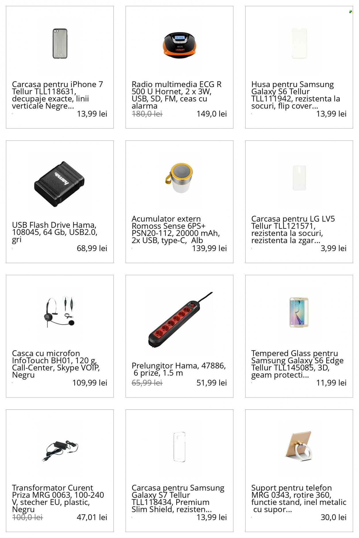 thumbnail - Cataloage elefant.ro - Produse în vânzare - Samsung, LG, ceas, telefon, iPhone, iPhone 7, USB flash, Hama, inel. Pagina 7.