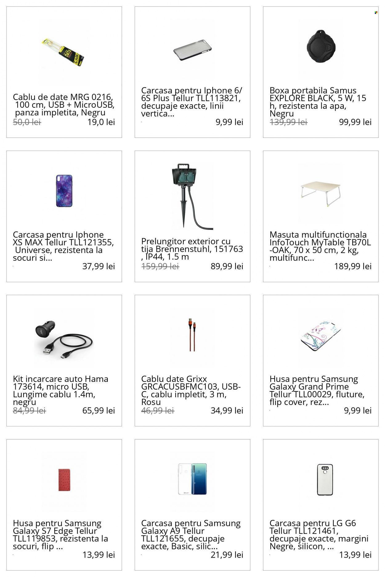 thumbnail - Cataloage elefant.ro - Produse în vânzare - Samsung, LG, iPhone, iPhone 6, cablu date, Hama, boxa, boxa portabila. Pagina 16.