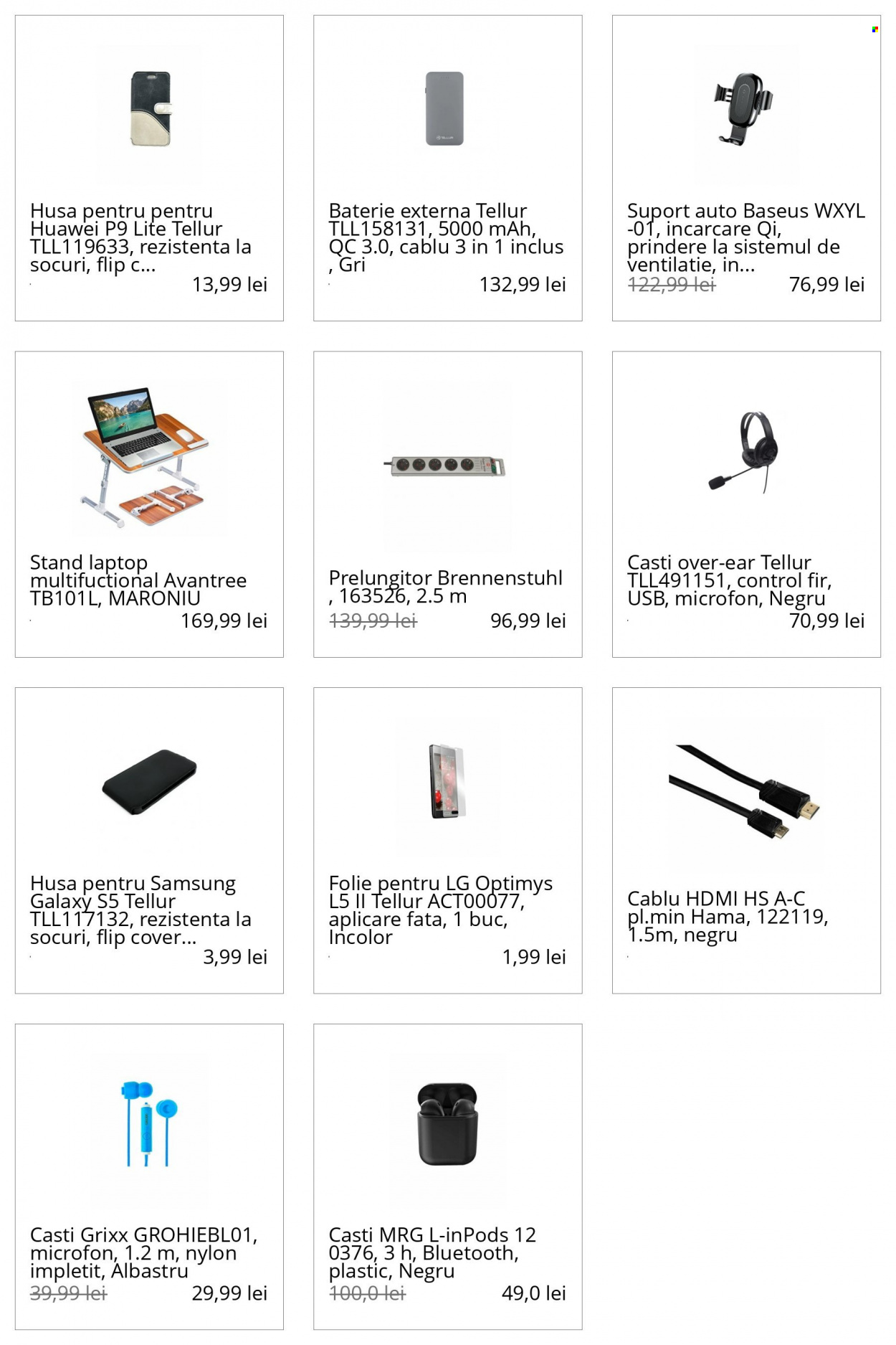 thumbnail - Cataloage elefant.ro - Produse în vânzare - Samsung, LG, Huawei, baterie externă, laptop, Hama, căşti. Pagina 50.