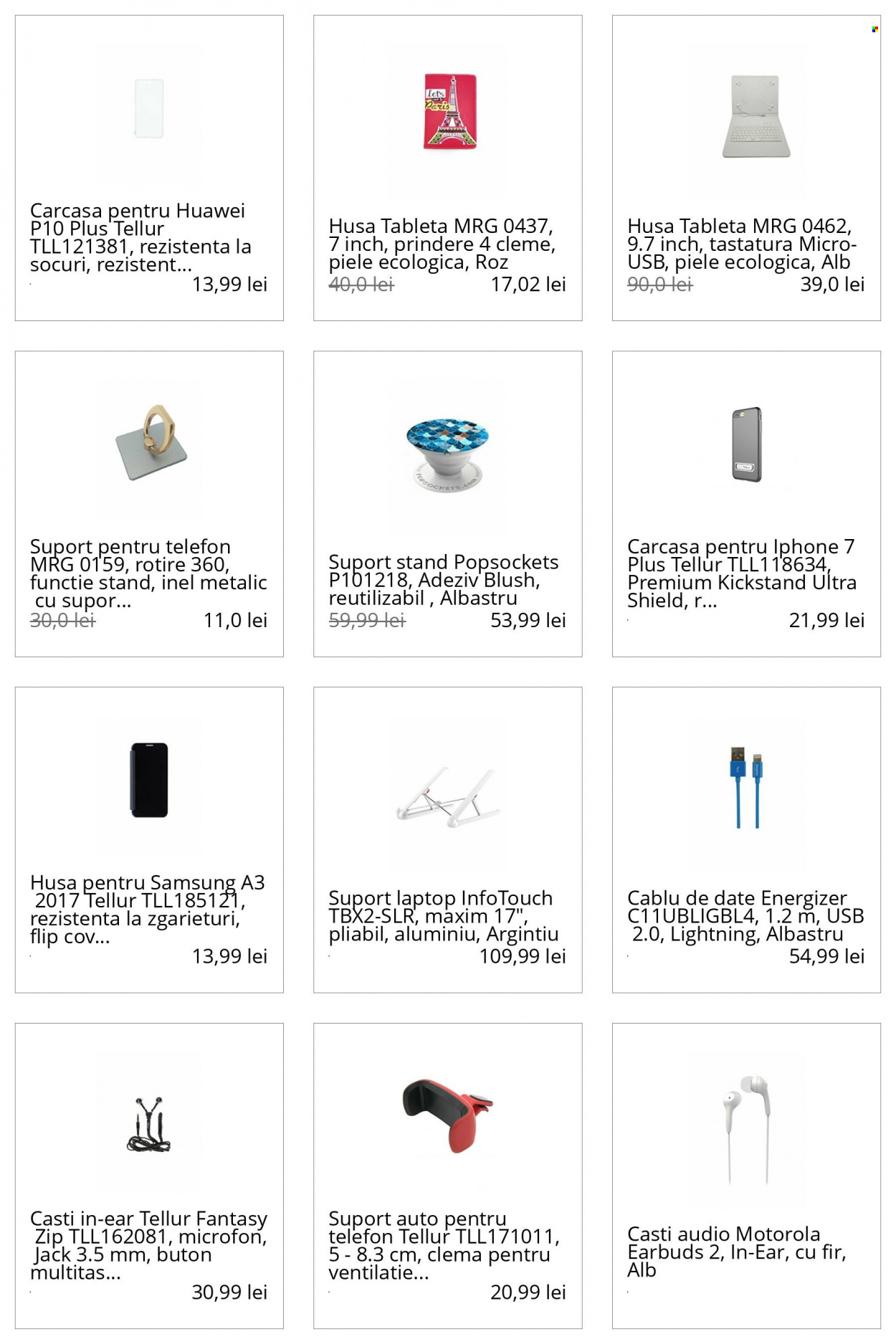 thumbnail - Cataloage elefant.ro - Produse în vânzare - Samsung, Energizer, Huawei, Motorola, telefon, iPhone, iPhone 7, laptop, tabletă, tastatura, căşti, inel. Pagina 11.