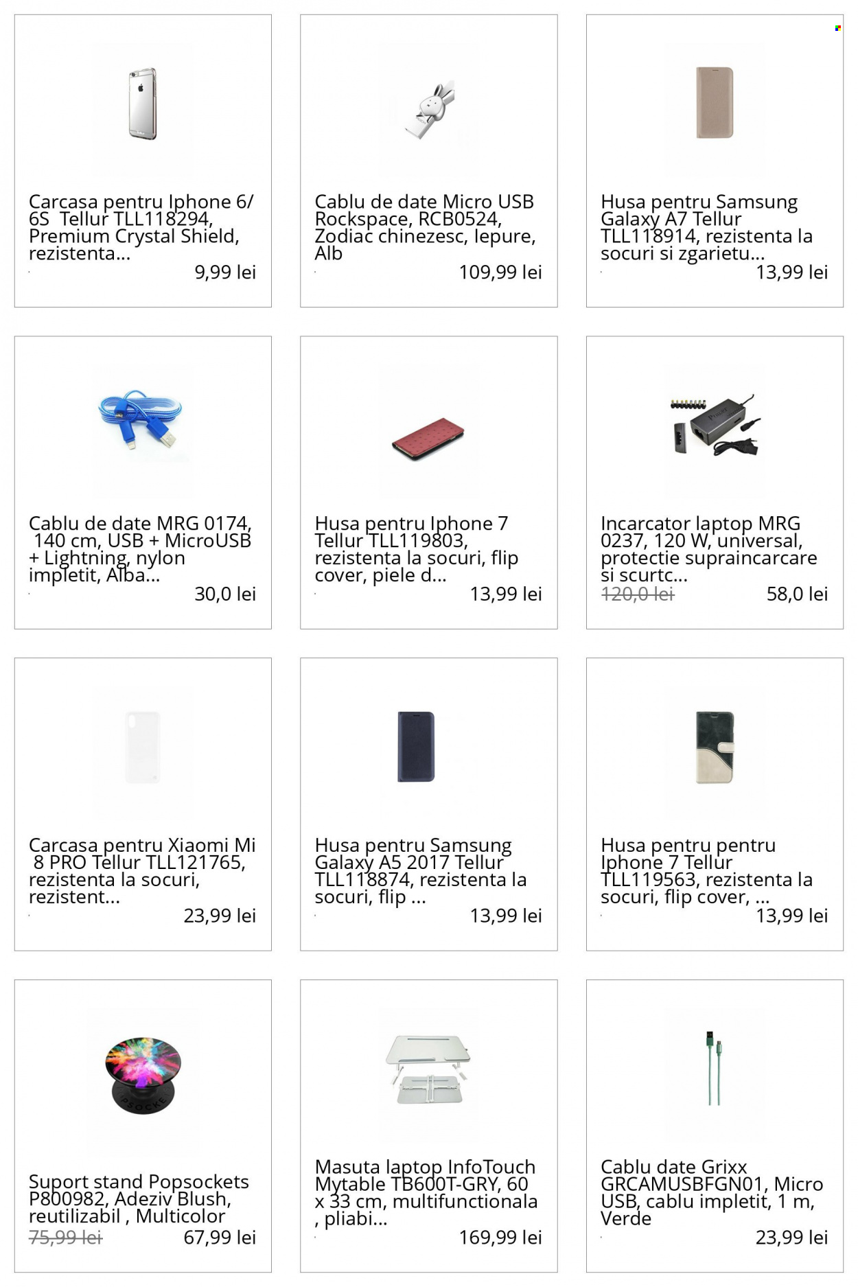 thumbnail - Cataloage elefant.ro - Produse în vânzare - Xiaomi, Samsung, iPhone, iPhone 7, iPhone 6, laptop, cablu date, incarcator. Pagina 47.