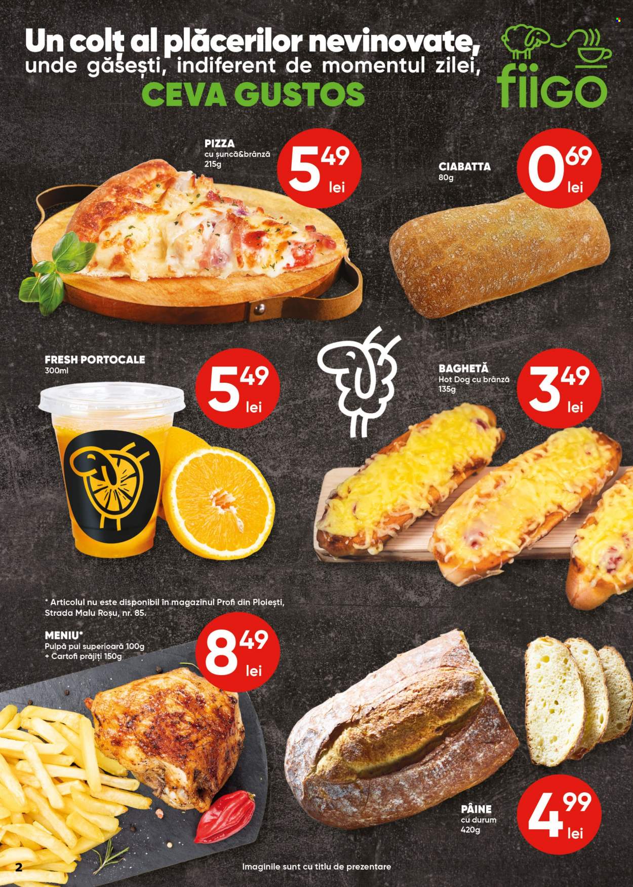 thumbnail - Cataloage Profi - 03.11.2021 - 16.11.2021 - Produse în vânzare - ciabatta, pâine, baghetă, cartofi, portocale, pizza, șuncă, hot dog, cartofi congelaţi. Pagina 2.