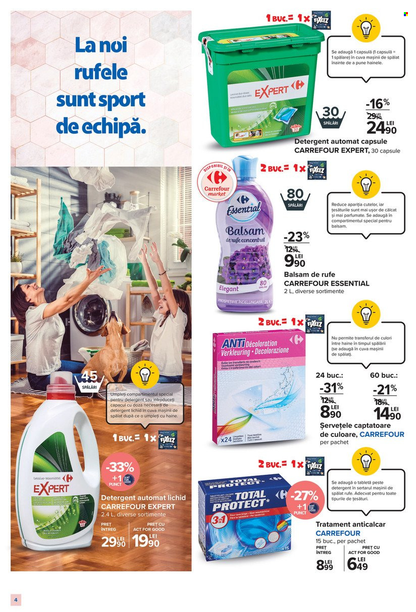 thumbnail - Cataloage Carrefour - 04.11.2021 - 17.11.2021 - Produse în vânzare - şerveţele, detergent, detergent lichid, detergent automat, detergent capsule, balsam de rufe, tabletă. Pagina 4.