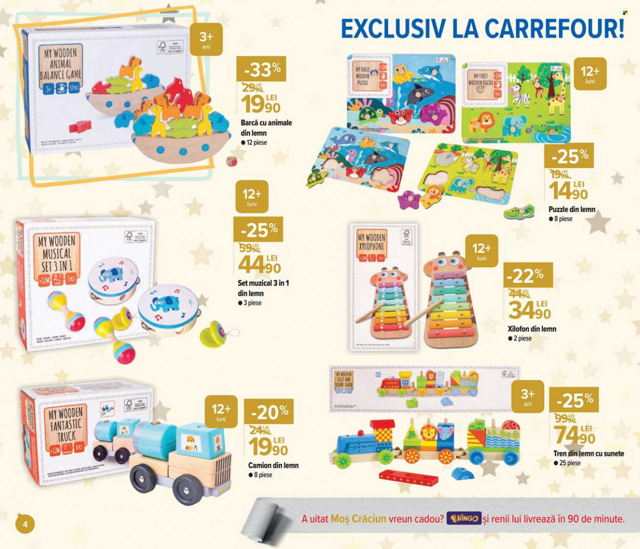 thumbnail - Cataloage Carrefour - 11.11.2021 - 05.01.2022 - Produse în vânzare - Moș Crăciun, camion, puzzle. Pagina 4.