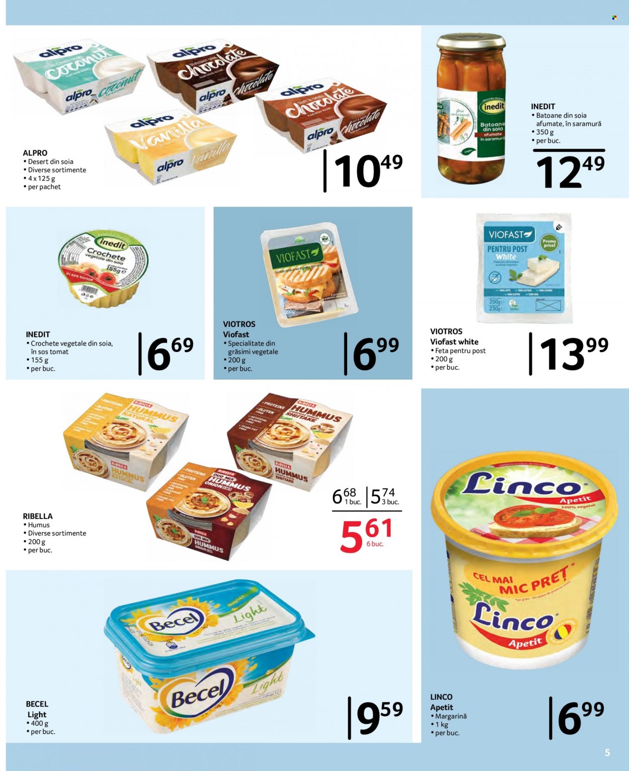thumbnail - Cataloage Selgros - 12.11.2021 - 09.12.2021 - Produse în vânzare - shiitake, humus, feta, margarină, Linco. Pagina 5.