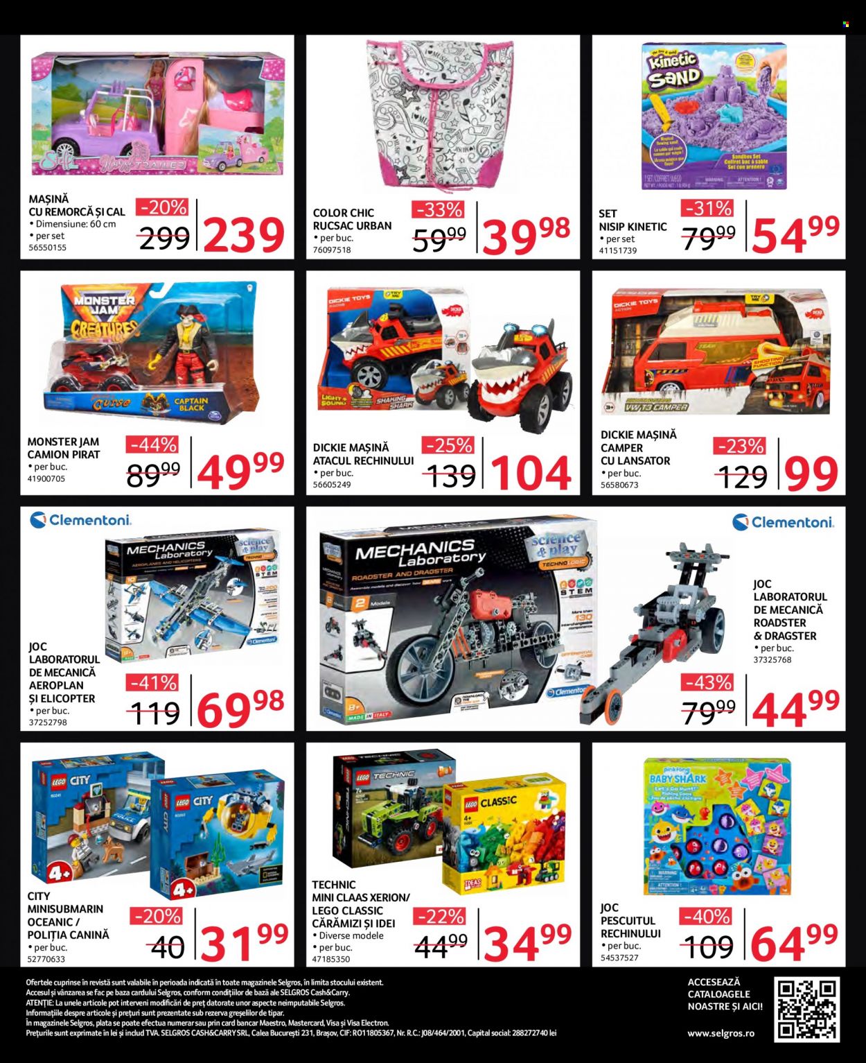 thumbnail - Cataloage Selgros - 12.11.2021 - 26.11.2021 - Produse în vânzare - Cif, rucsac, camion, remorcă, LEGO, LEGO Classic, elicopter. Pagina 38.