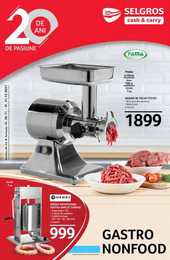 Cataloage Selgros - 26.11.2021 - 31.12.2021.