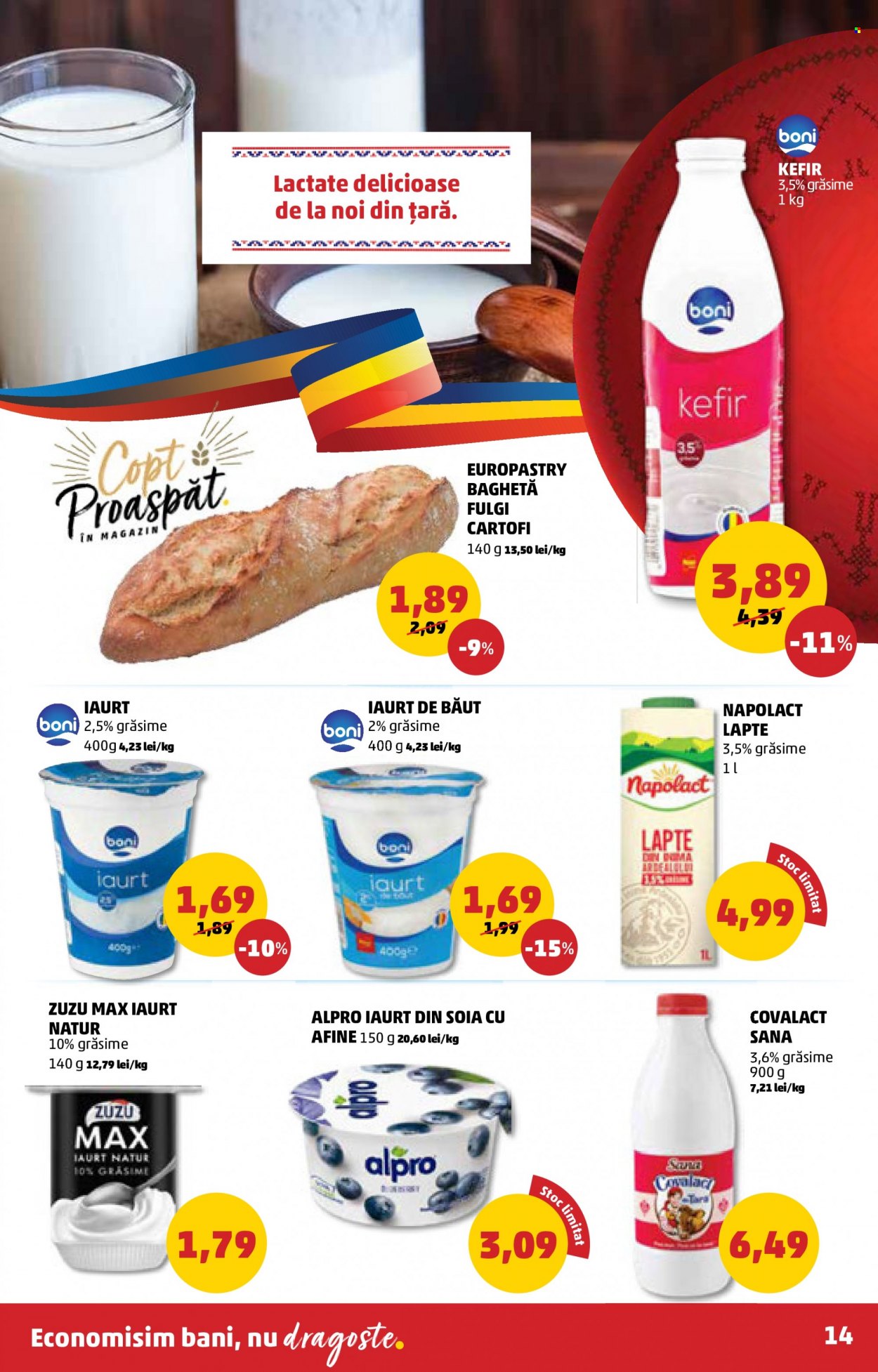 thumbnail - Cataloage PENNY - 30.11.2021 - 07.12.2021 - Produse în vânzare - baghetă, cartofi, iaurt, iaurt de băut, chefir, lapte, sana. Pagina 16.