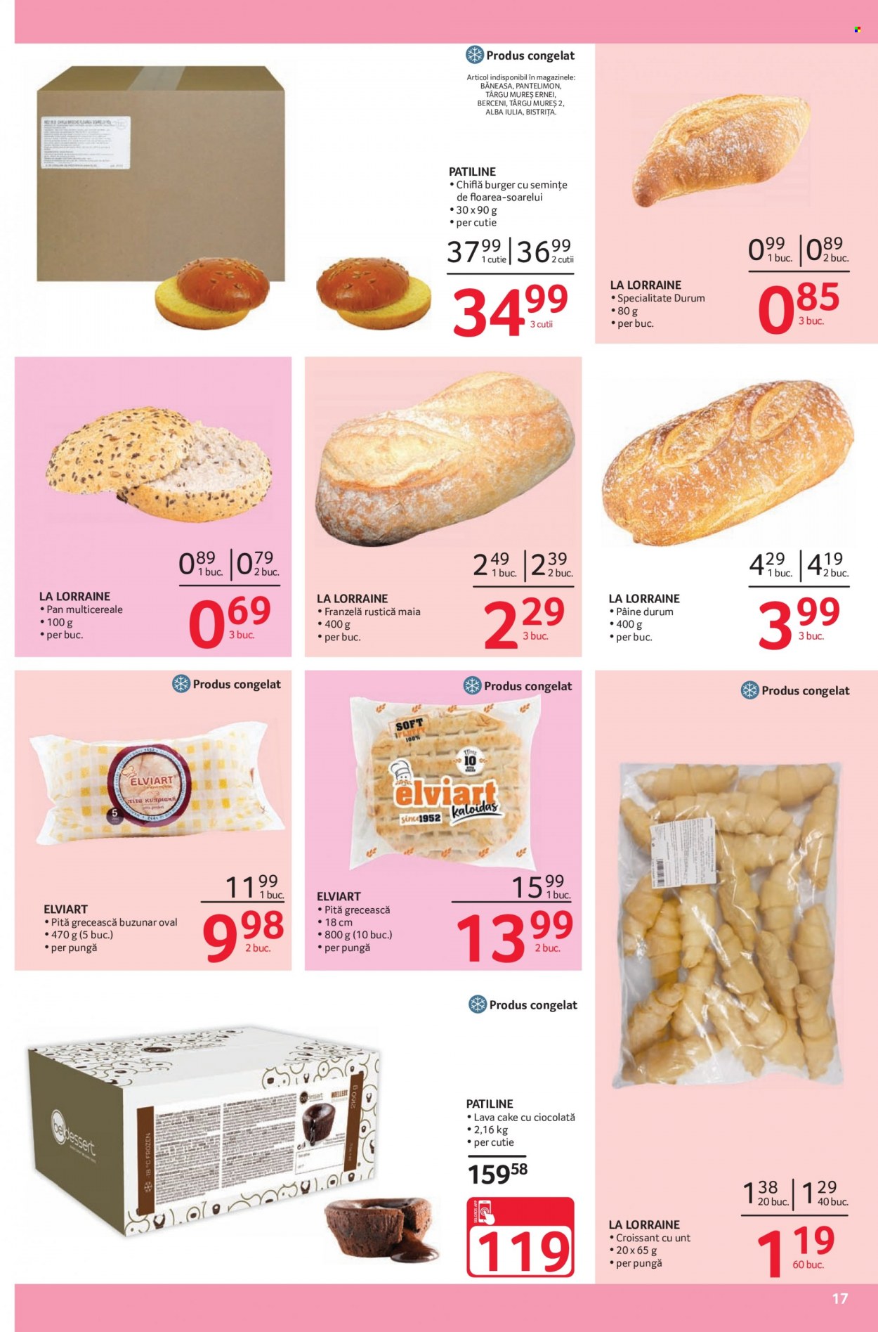 thumbnail - Cataloage Selgros - 01.12.2021 - 31.12.2021 - Produse în vânzare - chiflă, pita, pâine, croissant, semințe de floarea soarelui. Pagina 17.