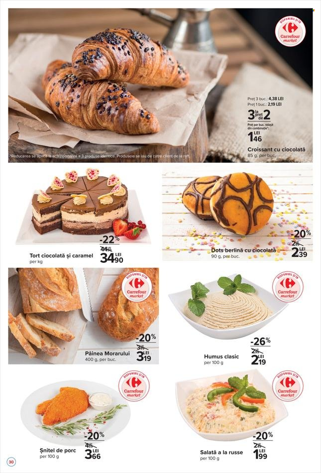 thumbnail - Cataloage Carrefour - 02.12.2021 - 08.12.2021 - Produse în vânzare - croissant, prăjitură, salată, şniţel, humus. Pagina 16.