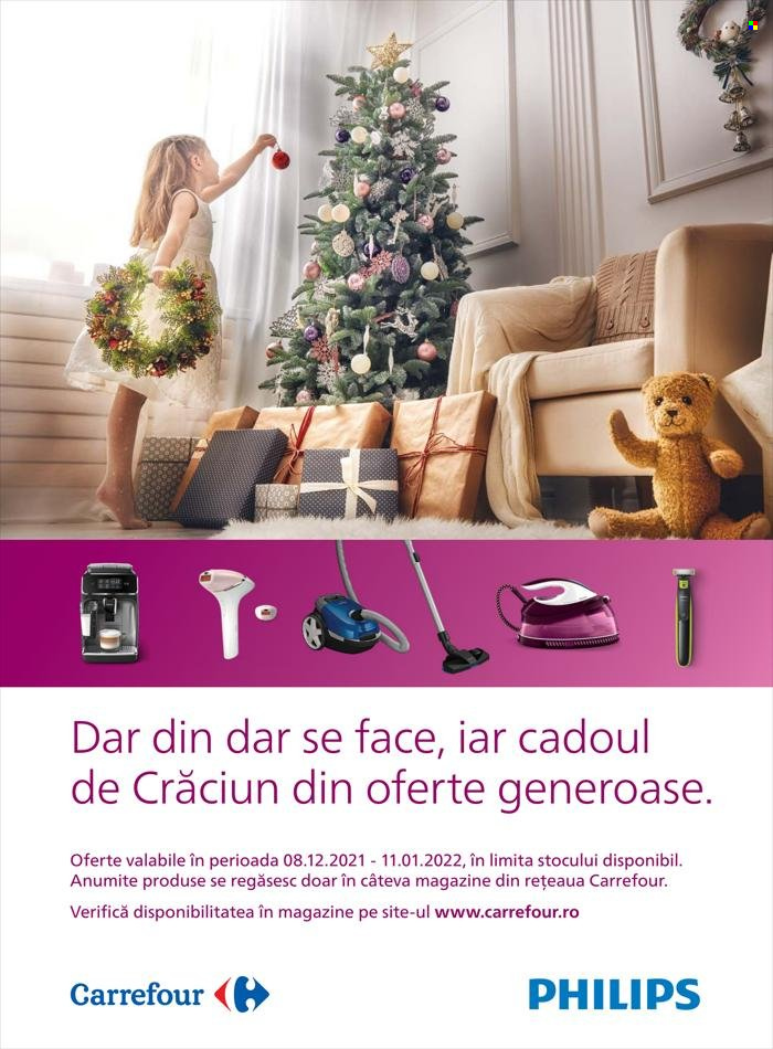 thumbnail - Cataloage Carrefour - 08.12.2021 - 11.01.2022 - Produse în vânzare - Philips. Pagina 1.
