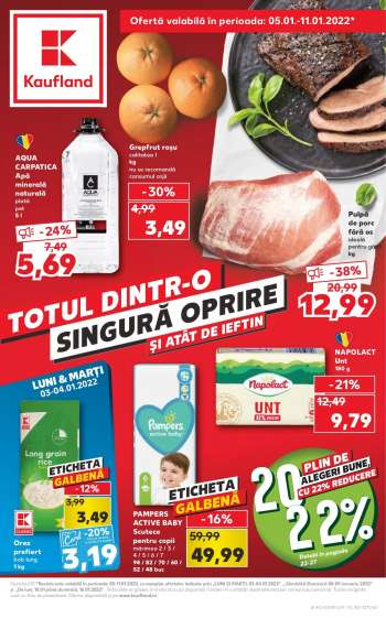 Cataloage Kaufland - 05.01.2022 - 11.01.2022.