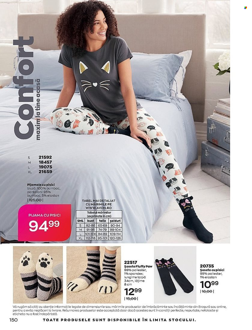 thumbnail - Cataloage Avon - 01.01.2022 - 31.01.2022 - Produse în vânzare - pantalon, bluza, pijama, șosete. Pagina 150.