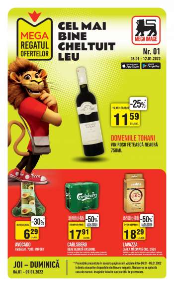 Cataloage Mega Image - 06.01.2022 - 12.01.2022.