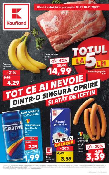 Cataloage Kaufland - 12.01.2022 - 18.01.2022.