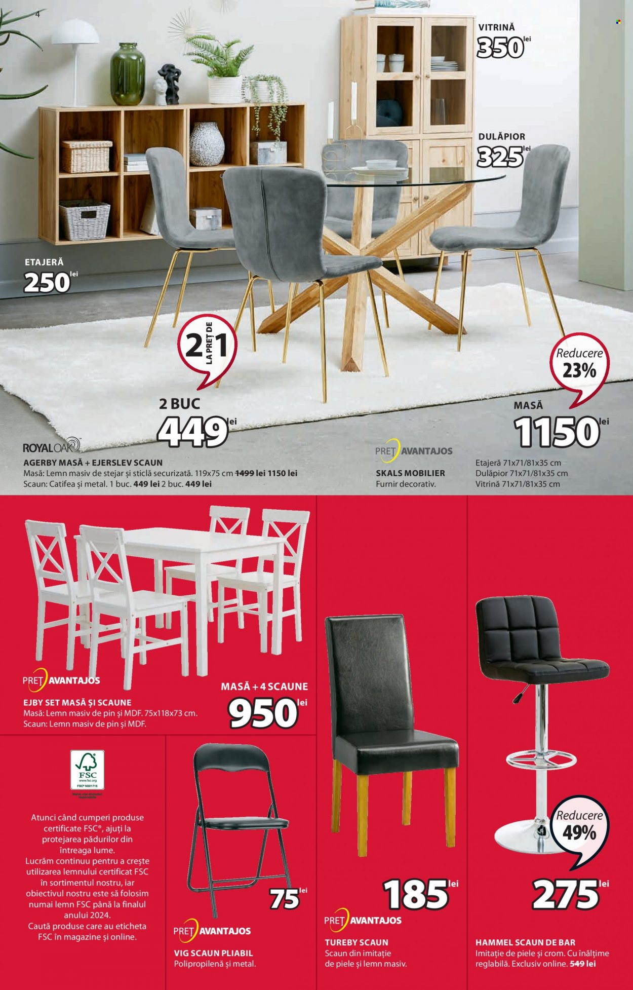 thumbnail - Cataloage JYSK - 13.01.2022 - 09.02.2022 - Produse în vânzare - masă, scaun, vitrină, etajeră, scaun pliant. Pagina 4.