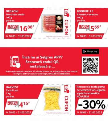 Cataloage Selgros - 18.03.2022 - 31.03.2022.