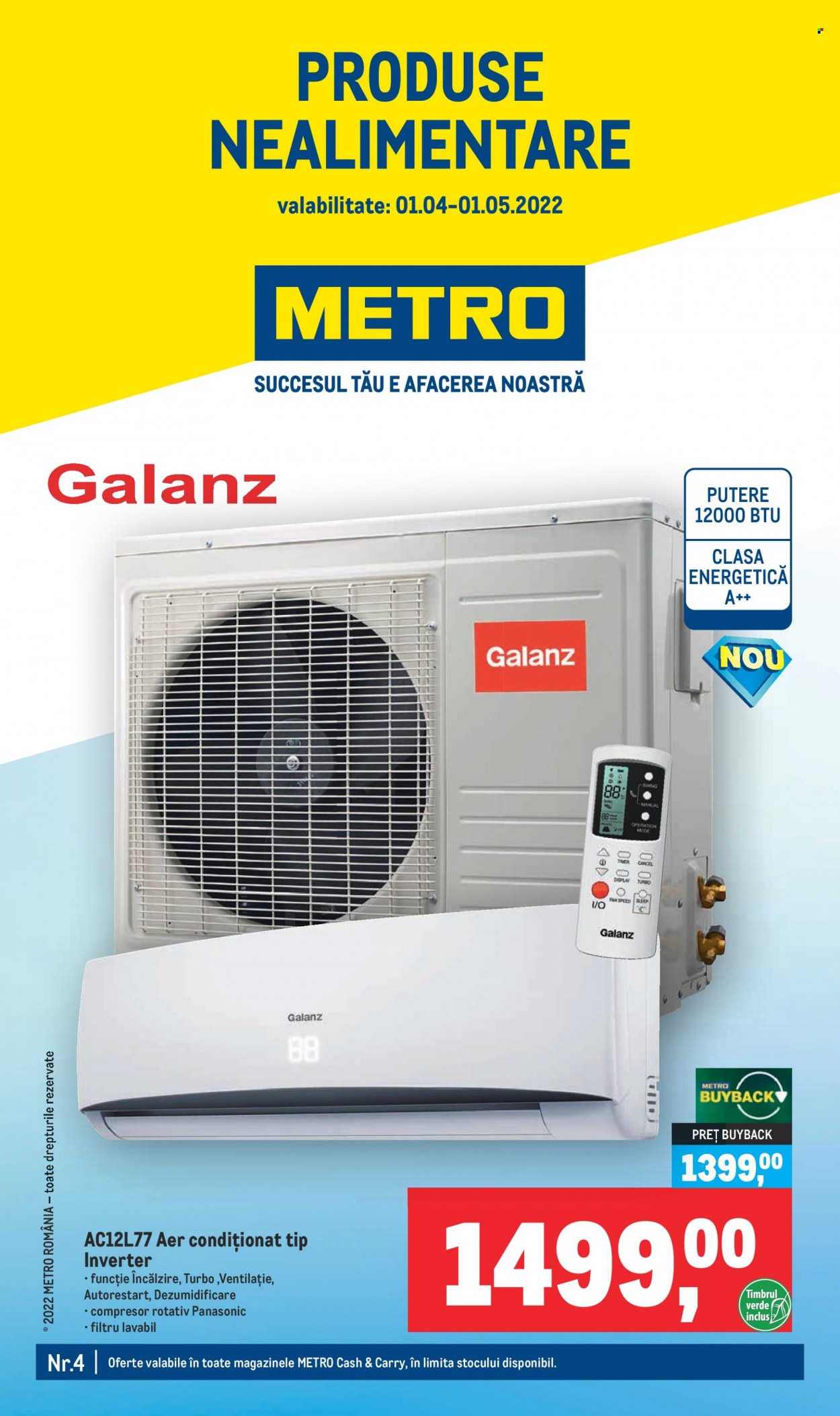Catalog Metro - 01.04.2022 - 01.05.2022. Pagina 1