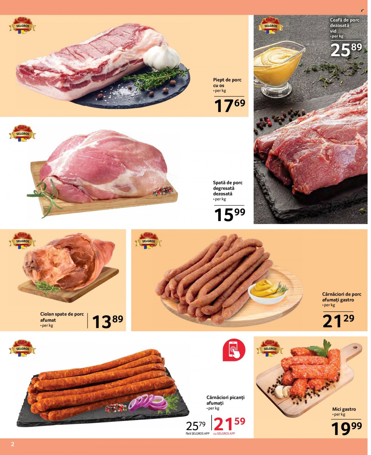 thumbnail - Cataloage Selgros - 01.05.2022 - 31.05.2022 - Produse în vânzare - carne de porc, piept de porc, spată de porc, ceafă de porc, cârnaţi. Pagina 2.