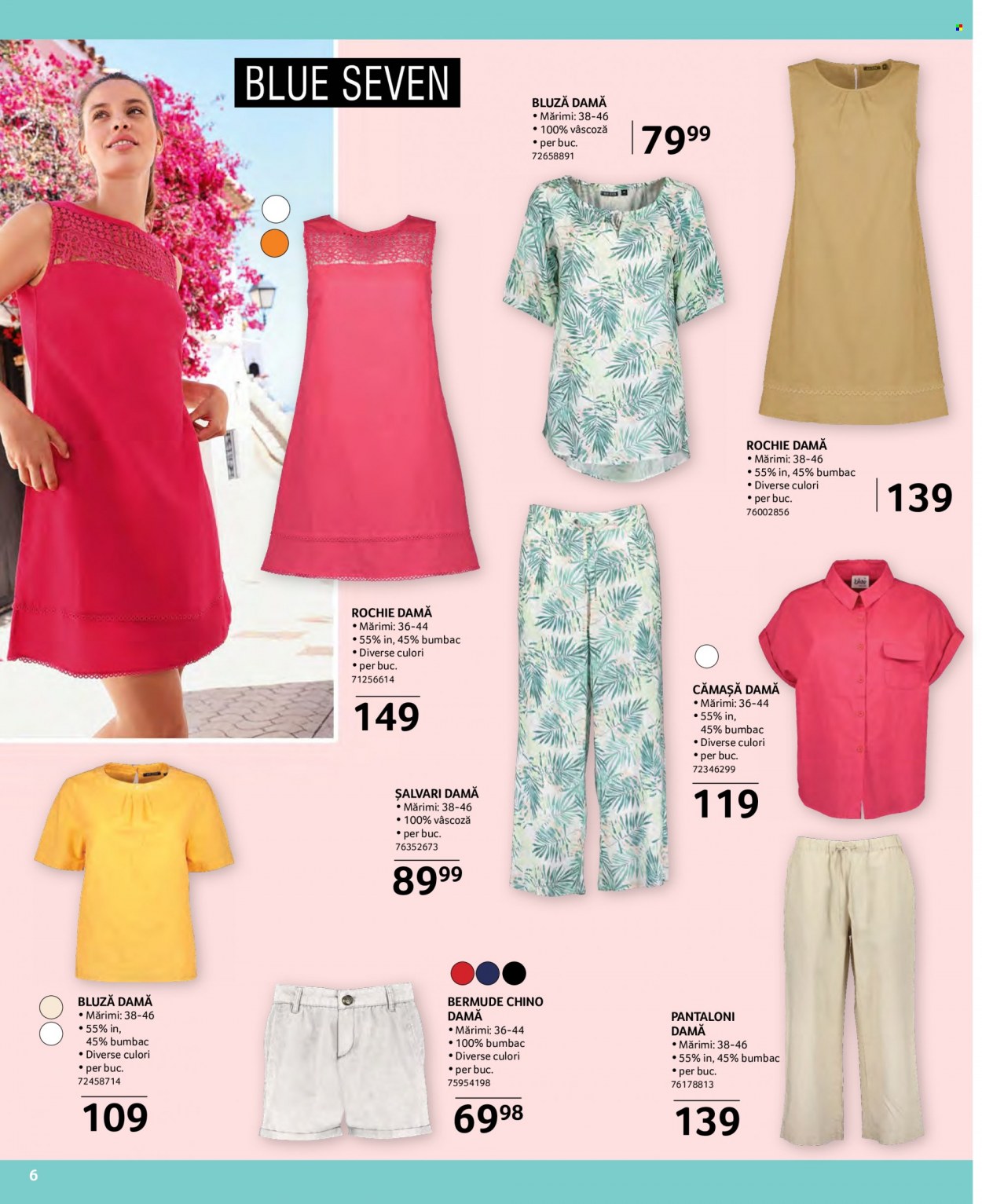 thumbnail - Cataloage Selgros - 13.05.2022 - 09.06.2022 - Produse în vânzare - bermude, pantalon, rochie, camasa, bluza. Pagina 6.