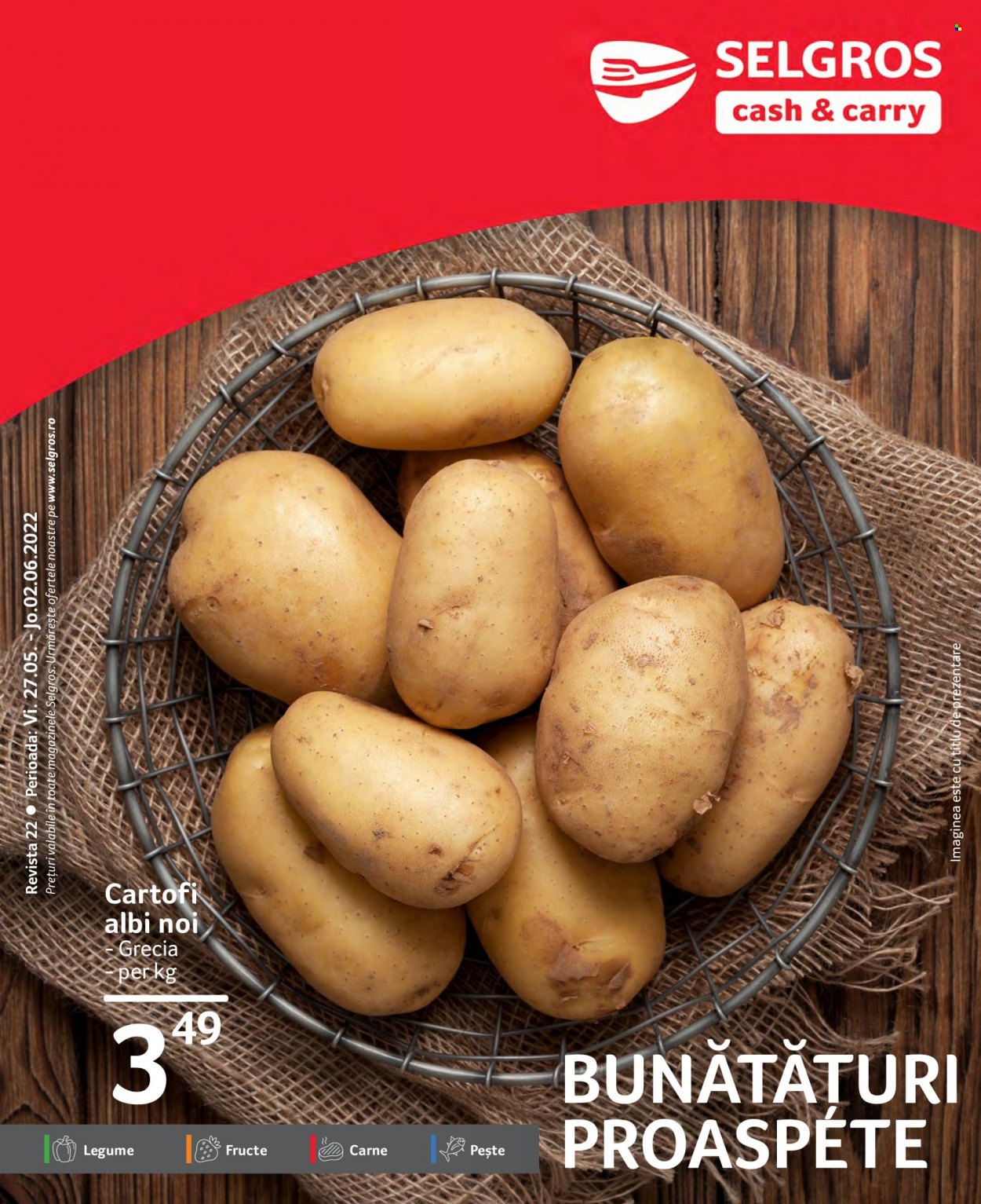 thumbnail - Cataloage Selgros - 27.05.2022 - 02.06.2022 - Produse în vânzare - cartofi. Pagina 1.