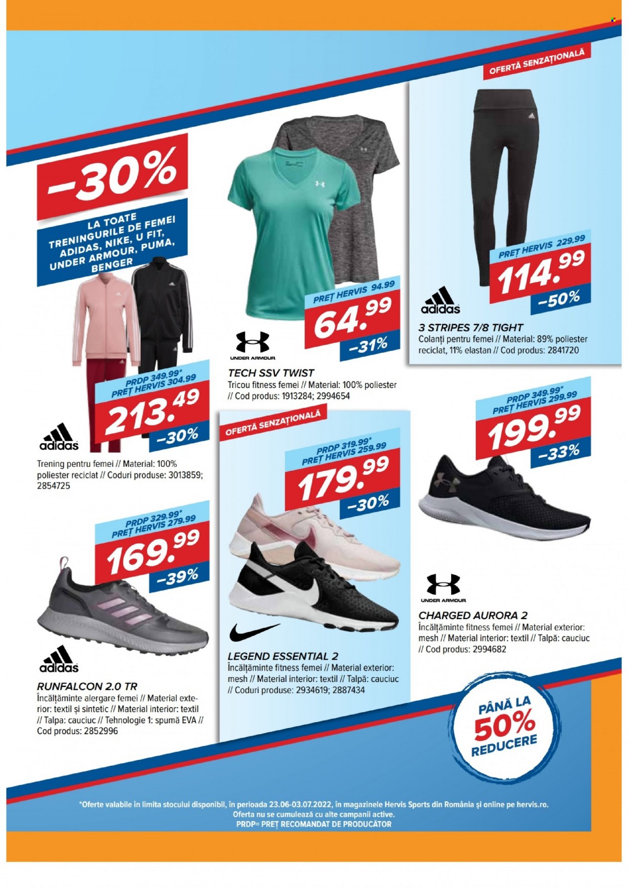 thumbnail - Cataloage Hervis - 23.06.2022 - 03.07.2022 - Produse în vânzare - Nike, Adidas, Puma, colanți, tricou. Pagina 5.