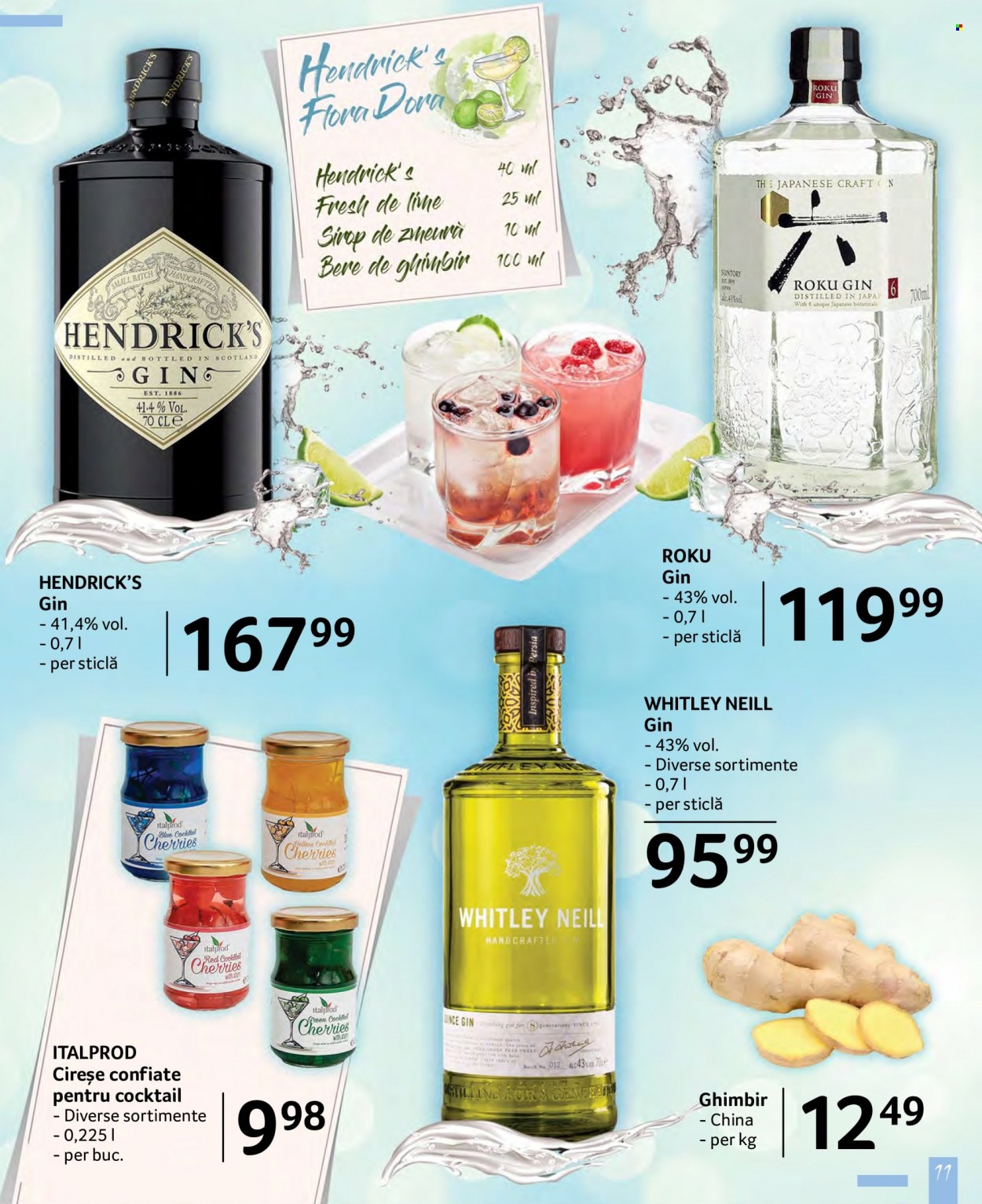 thumbnail - Cataloage Selgros - 24.06.2022 - 07.07.2022 - Produse în vânzare - bere, cireşe, ghimbir, sirop, gin, cocktail alcoolic. Pagina 11.