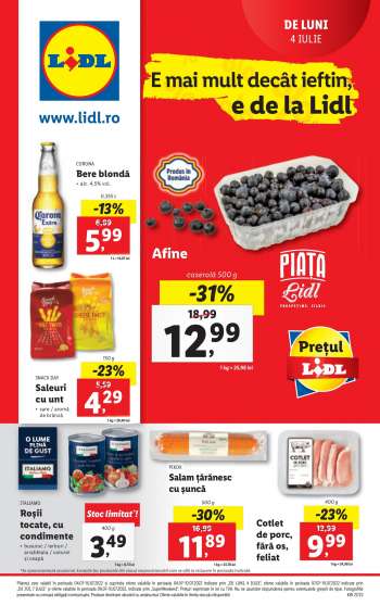 Cataloage Lidl - 04.07.2022 - 10.07.2022.