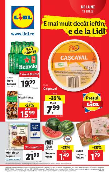 Cataloage Lidl - 18.07.2022 - 24.07.2022.